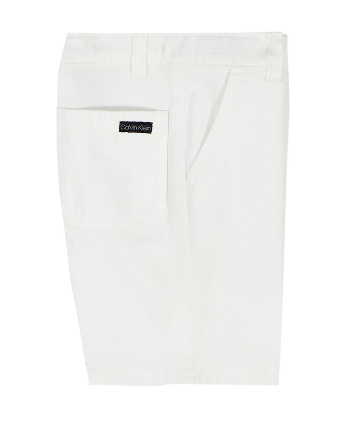 Детский комплект-двойка Calvin Klein: рубашка Poplin и шорты Twill, цвет: Синий / Белый — фото 6