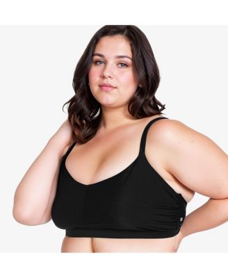 Plus Size Adjustable Strap Clasp Swim Bra