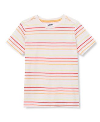 Boys Short Sleeve Stripe Crewneck T-Shirt