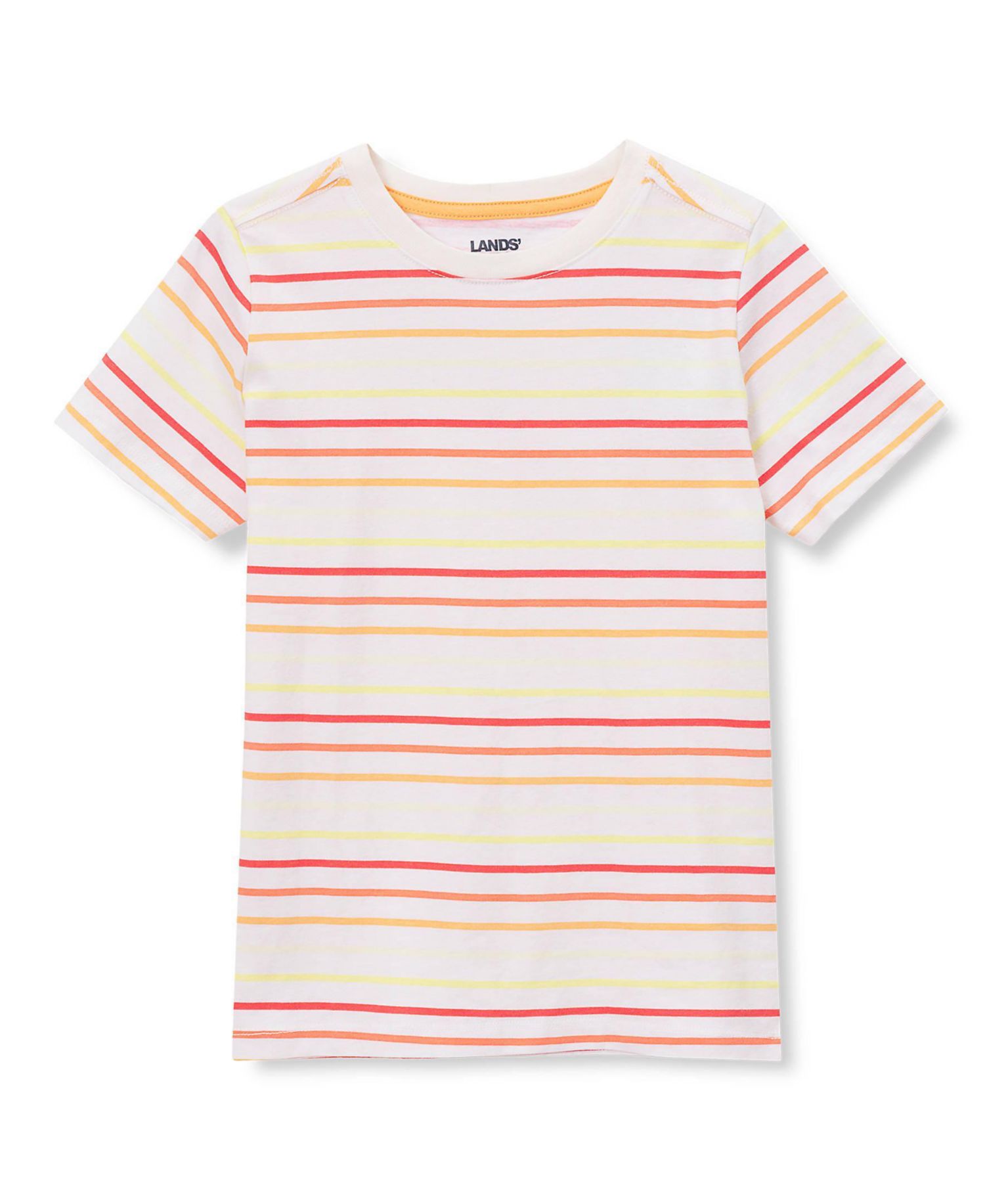 Little And Big Boys Short Sleeve Stripe Crewneck T-Shirt