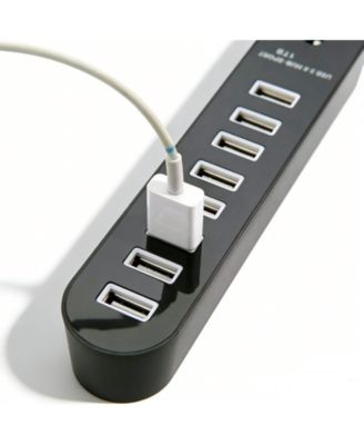 8-Port USB 2.0 Hub, 480Mbps High-Speed Splitter, Plug & Play USB Expander for Home Office & Travel, Ideal for Students