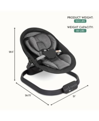 Baby Comfort Cocoon Smart Swing 0–24 Months with 5 Speeds, Remote & TUYA Control, Dual-Climate Seat Pad & 3 Point Harness