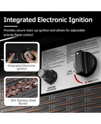 7-Piece Wicker Fire Pit Conversation Set with Olefin Cushions and Patio Swivel Chairs