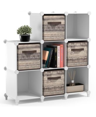 8-Cube Storage Organizer Cubby Shelf for Closet, Toys, Books, and More Space-Saving Bookshelf for Bedroom, Living Room, or Office