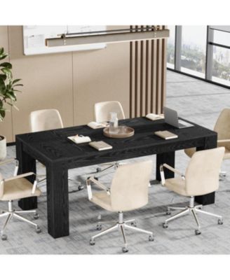 63-Inch Executive Desk, Large Office Computer Desk, Simple Workstation Writing Table Study Table for Home Office