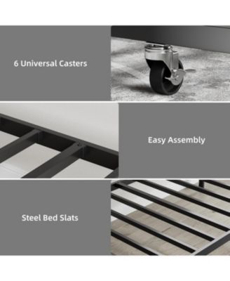 Metal Sofa Bed Frame, Heavy Duty Metal Slats, Day Bed for Living Room, Bedroom, Guest Room, Space Saving