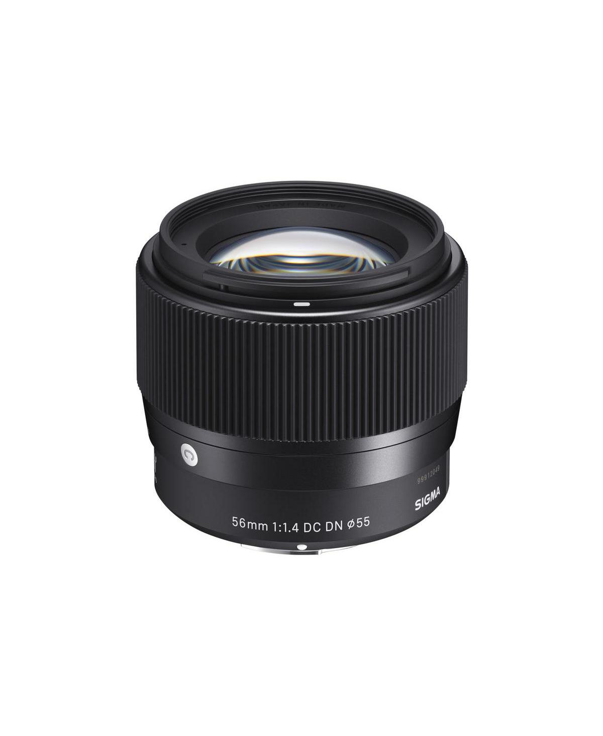 Sigma 56mm f/1.4 Dc Dn Contemporary Lens for Micro Four Thirds, Bundle with 55mm Essential Filter Kit, Cleaning Kit and Cleaning Cloth