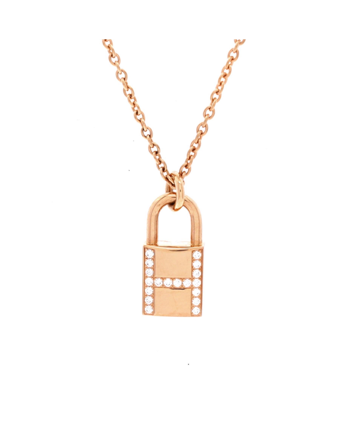 Pre-Owned HERMES Amulettes Cadenas Pendant Necklace