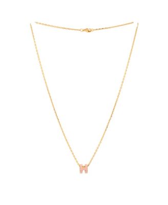 Pop H Pendant Chain Necklace