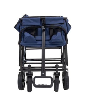 Extendable Collapsible Storage Wagon Utility Carts w/ 225LBS Capacity, 360° Wheels