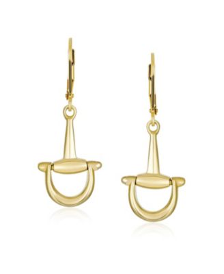 Equestrian Equine Horse Gift Dangle Snaffle Horse-bit Earrings