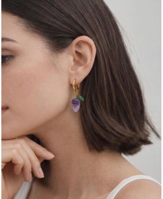 Women's Harvest — Jade Stone Charm Earrings