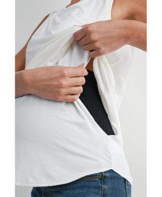 Maternity Nursing Scoop-Neck Sleeveless Tank Top