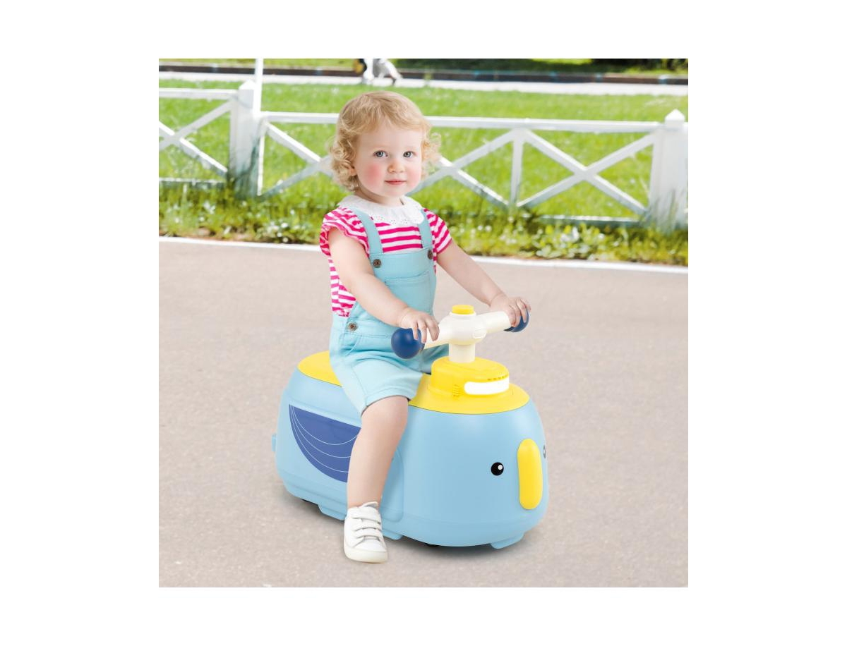 Slickblue Kids Toddler Ride On Vehicle with Trailer and Light Music
