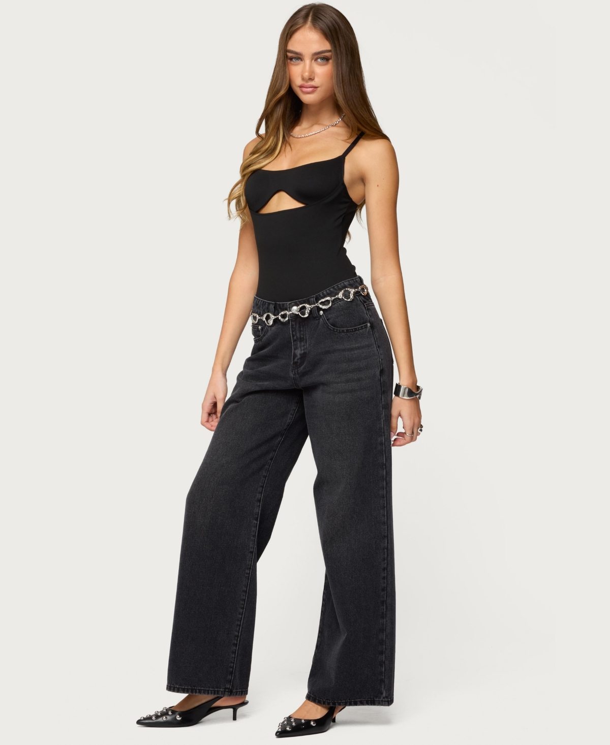 Edikted Women's Shulah Cutout Cupped Bodysuit