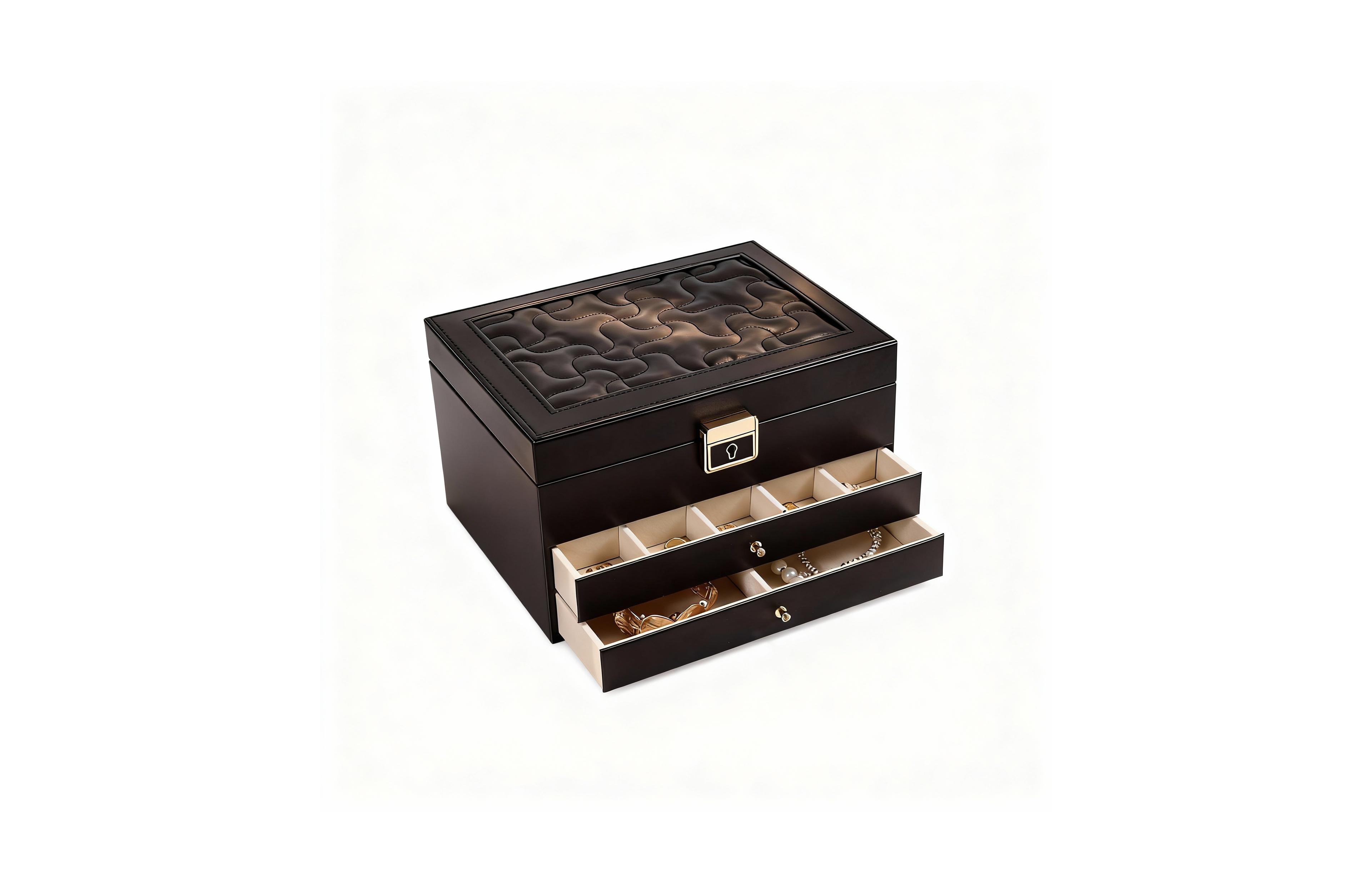Yigii 3-Layer Jewelry Organizer with Removable Dividers for Flexible Storage