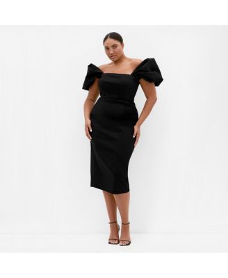 Women's Elyse Off Shoulder Midi Dress