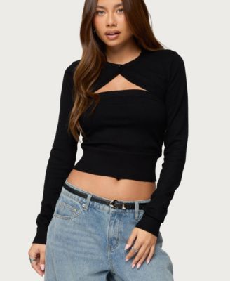 Women's Knit Two Piece Shrug & Tube Top