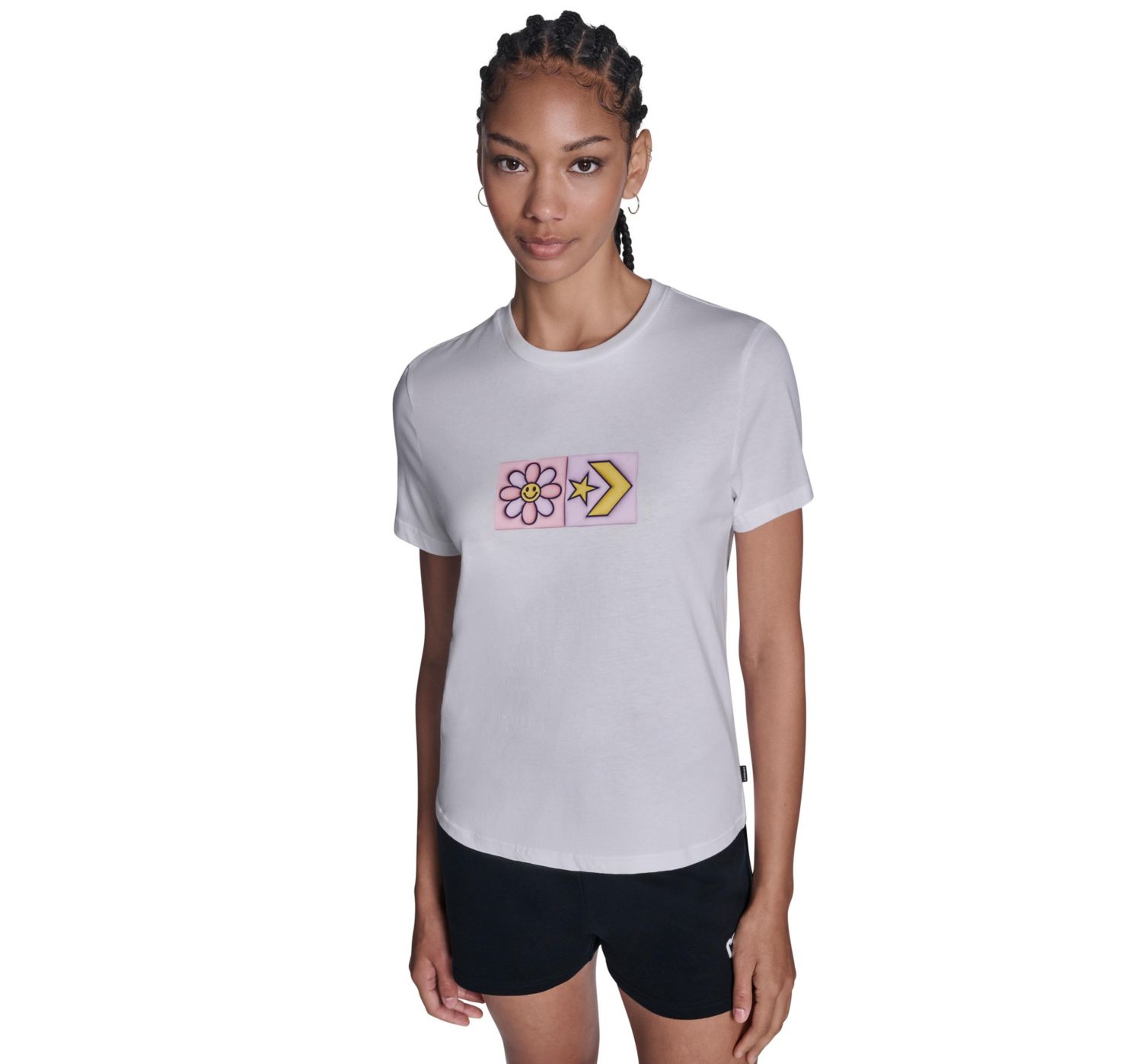 Women's Flower Grid T-Shirt