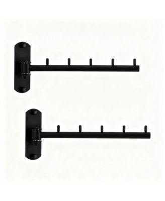 Pack of 2 Swing Wall Hanger Rack, Stainless Steel, Heavy Duty,Space-saving