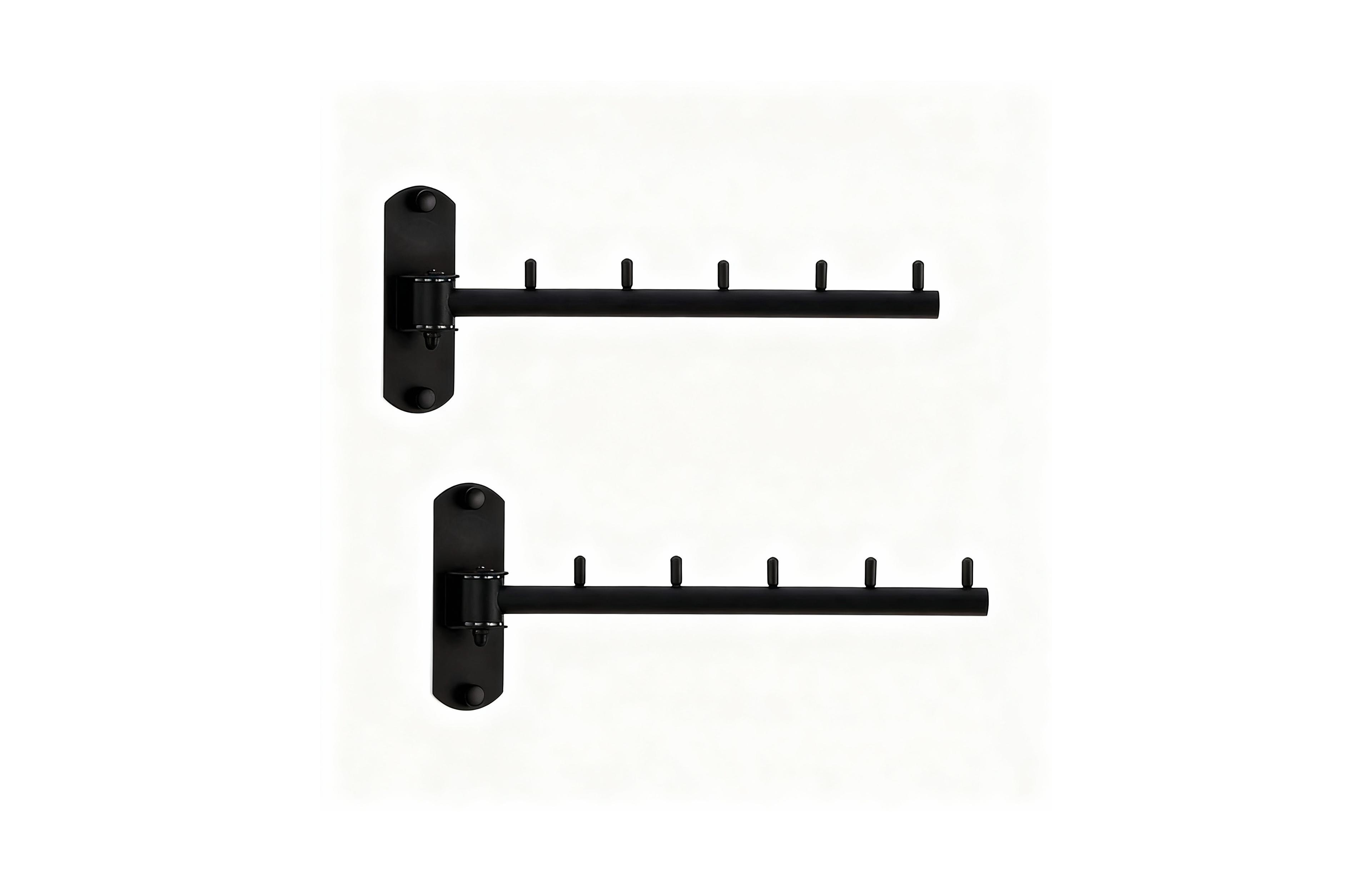 Yigii Pack of 2 Swing Wall Hanger Rack, Stainless Steel, Heavy Duty,Space-saving