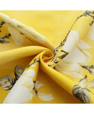 100% Polyester 200 GSM Blossom Printed Blackout Grommet Curtain Panel 54" x 84"