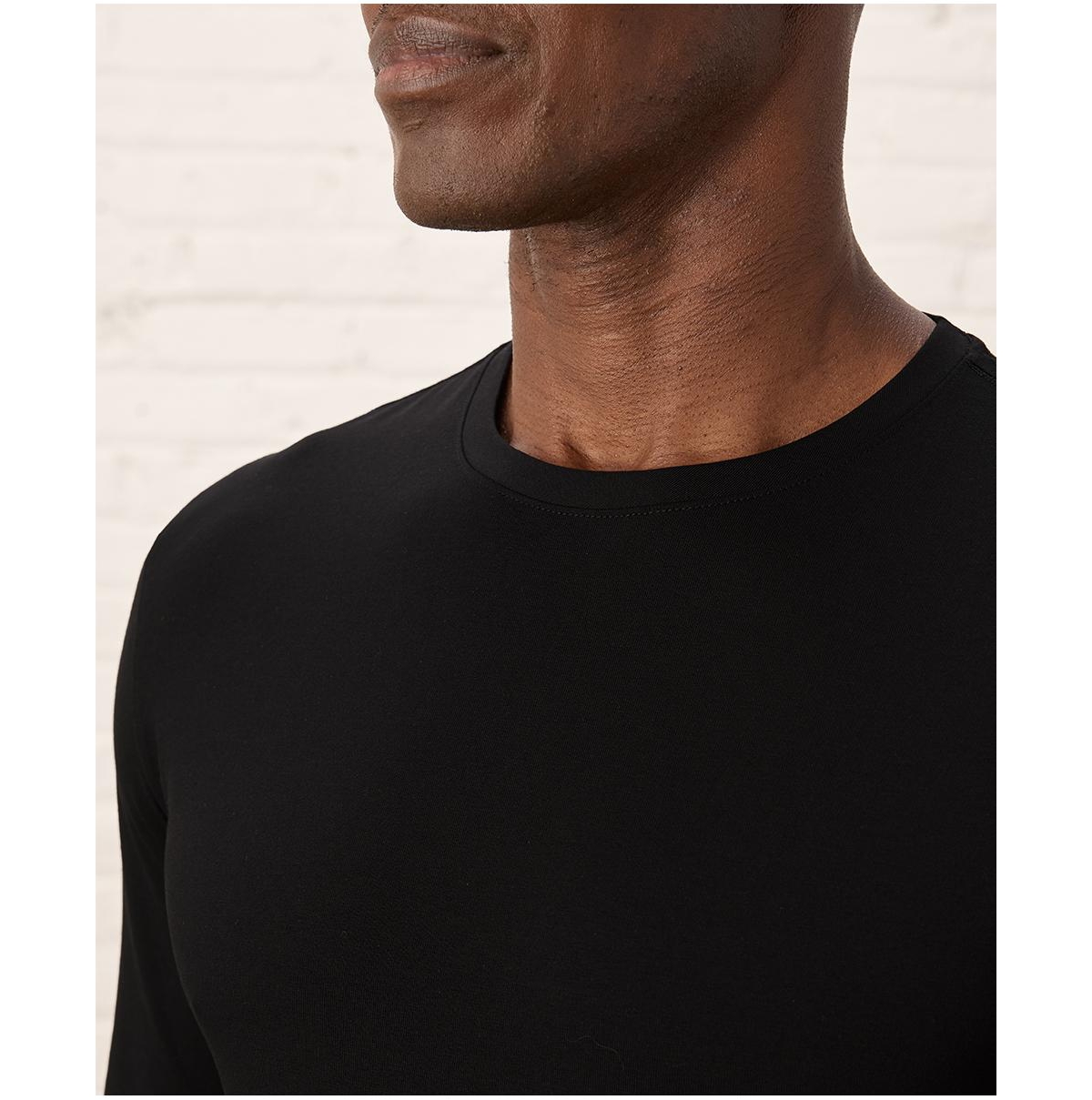 Pact Men's Luxe Signature Slim Long Sleeve Tee Made With Organic Cotton