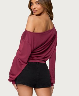 Women's Nannie Off Shoulder Oversized Top