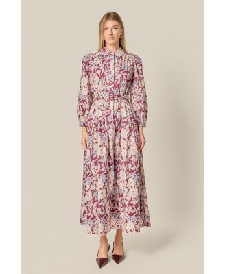 Women's Printed Midi Dress