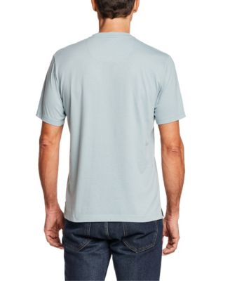 Men's Short-Sleeve Micro-Stripe Henley T-Shirt