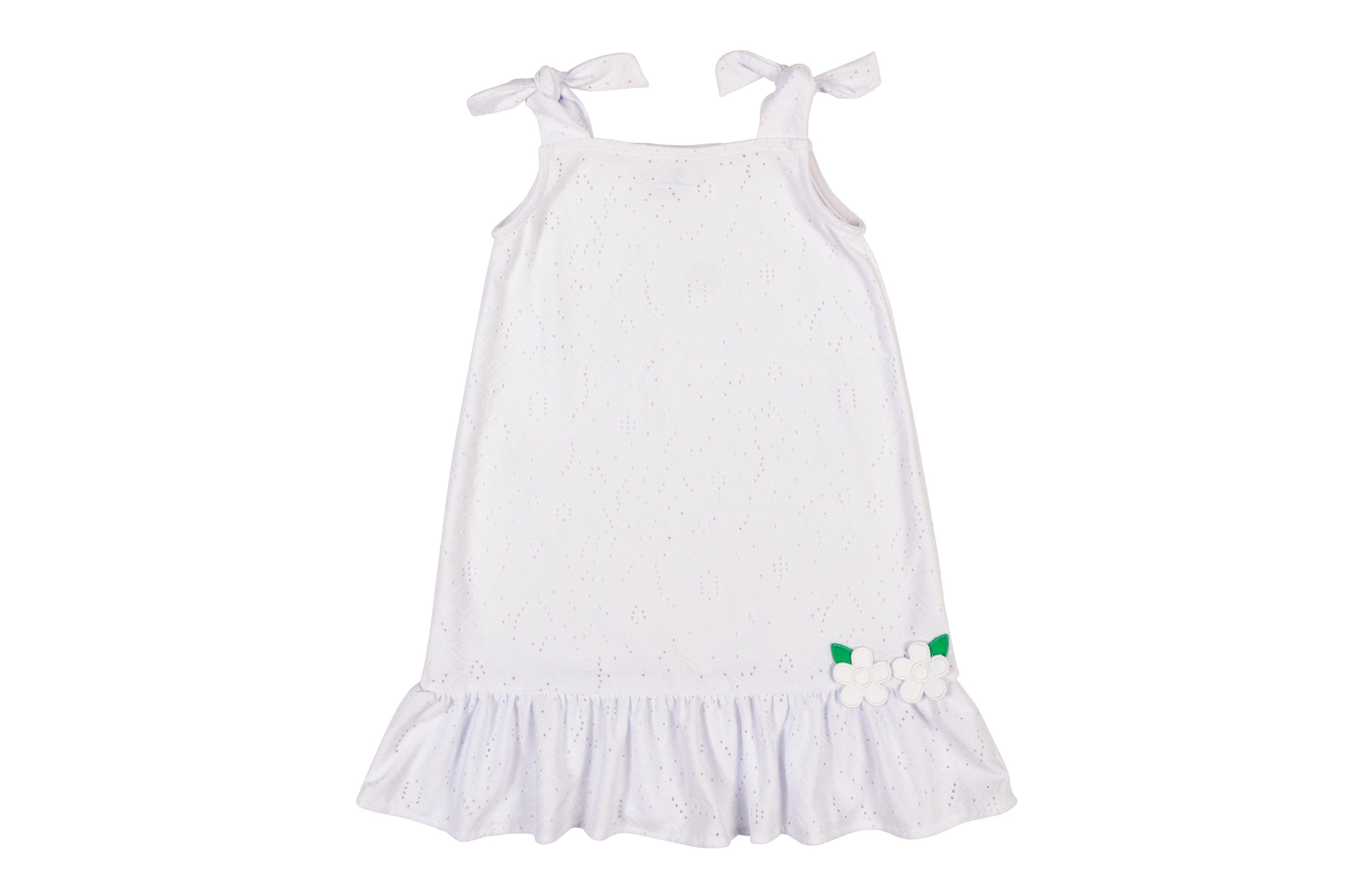 Florence Eiseman Girls Knit Eyelet Coverup