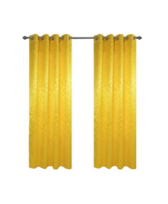 100% Polyester 200 GSM Dyson Embossed Blackout Grommet Curtain Panel 54" x 84"