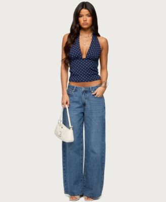 Women's Blaire Polka Dot Halter Top