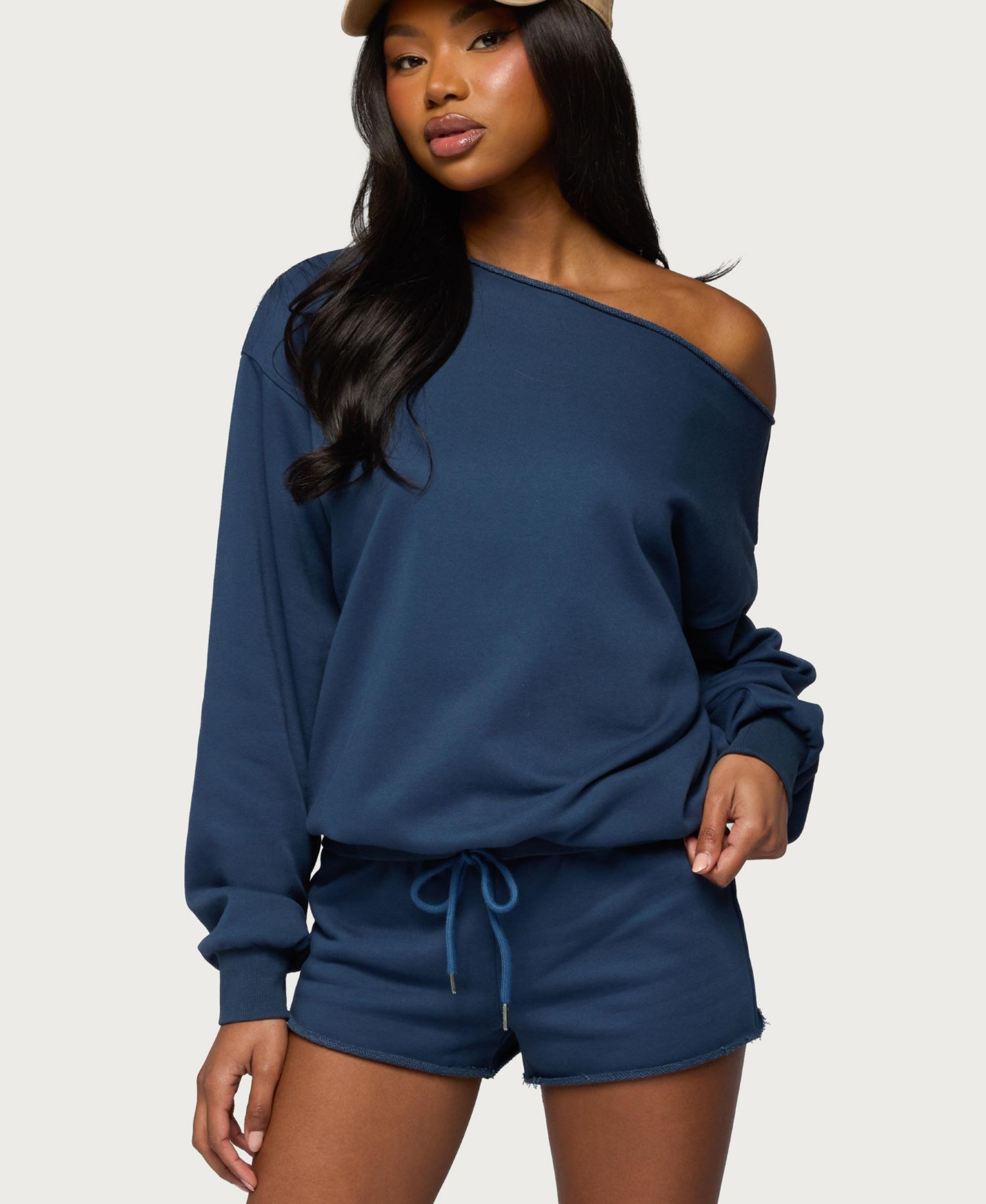 Women's Juana Off Shoulder Lightweight Sweatshirt
