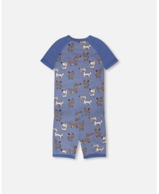 Baby Boys Cotton Two-Piece Pyjama Set Dog Print