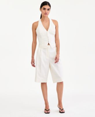 Women's Pleated Bermuda Shorts, Macy's Exclusive