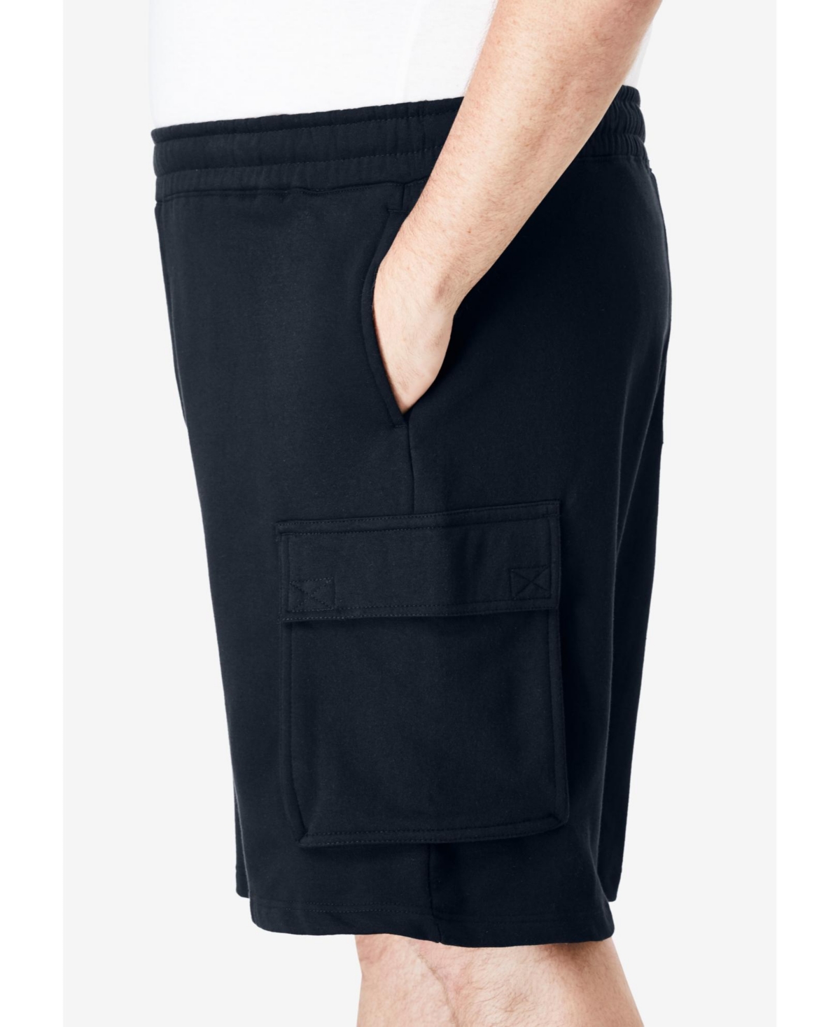KingSize Big & Tall 10" Fleece Cargo Shorts