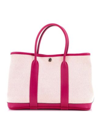 30 Garden Party Tote Toile and Leather