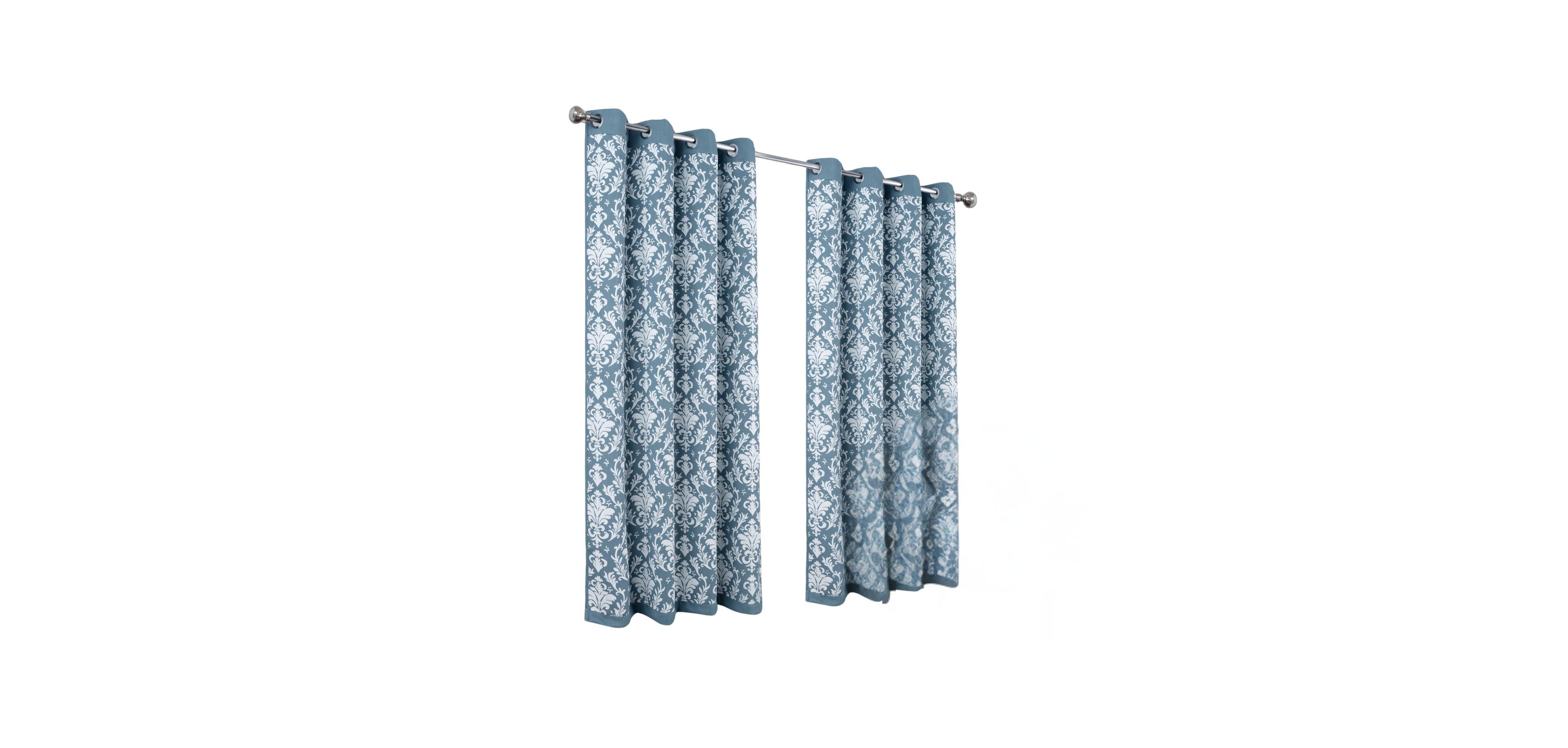Olivia Gray 100% Polyester 190 Gsm Cressida Reversible Blackout Grommet Curtain Panel