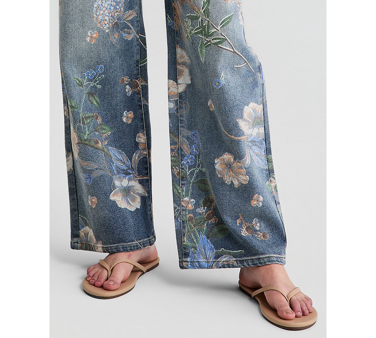 And Now This Women's High Rise Floral Jeans, Macy's Exclusive view 4 — MAYCSS fashion products