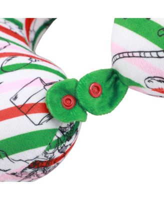 Merry Grinchmas 3-Piece Memory Foam Neck Pillow Eye Mask & Luggage Tag Set