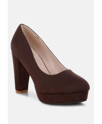 Womens Olanta Block Heel Pumps