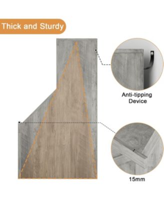 Kids Bookshelf and Toy Storage – Wooden Toddler Bookcase with Large Cubbies, Storage Organizer Cabinet