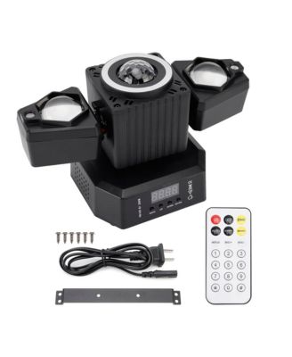 5-in-1 Rotating Disco Ball Light with RGBW, Laser, Strobe & DMX Control