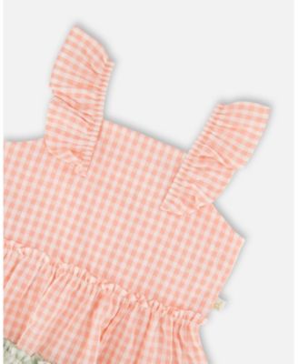 Toddler Girls Tunic and Cotton Capri Set Gingham
