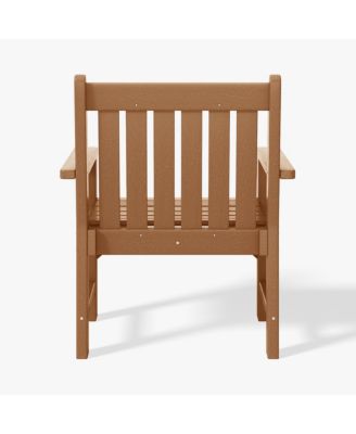 Outdoor Patio HDPE Adirondack Dining Arm Chair