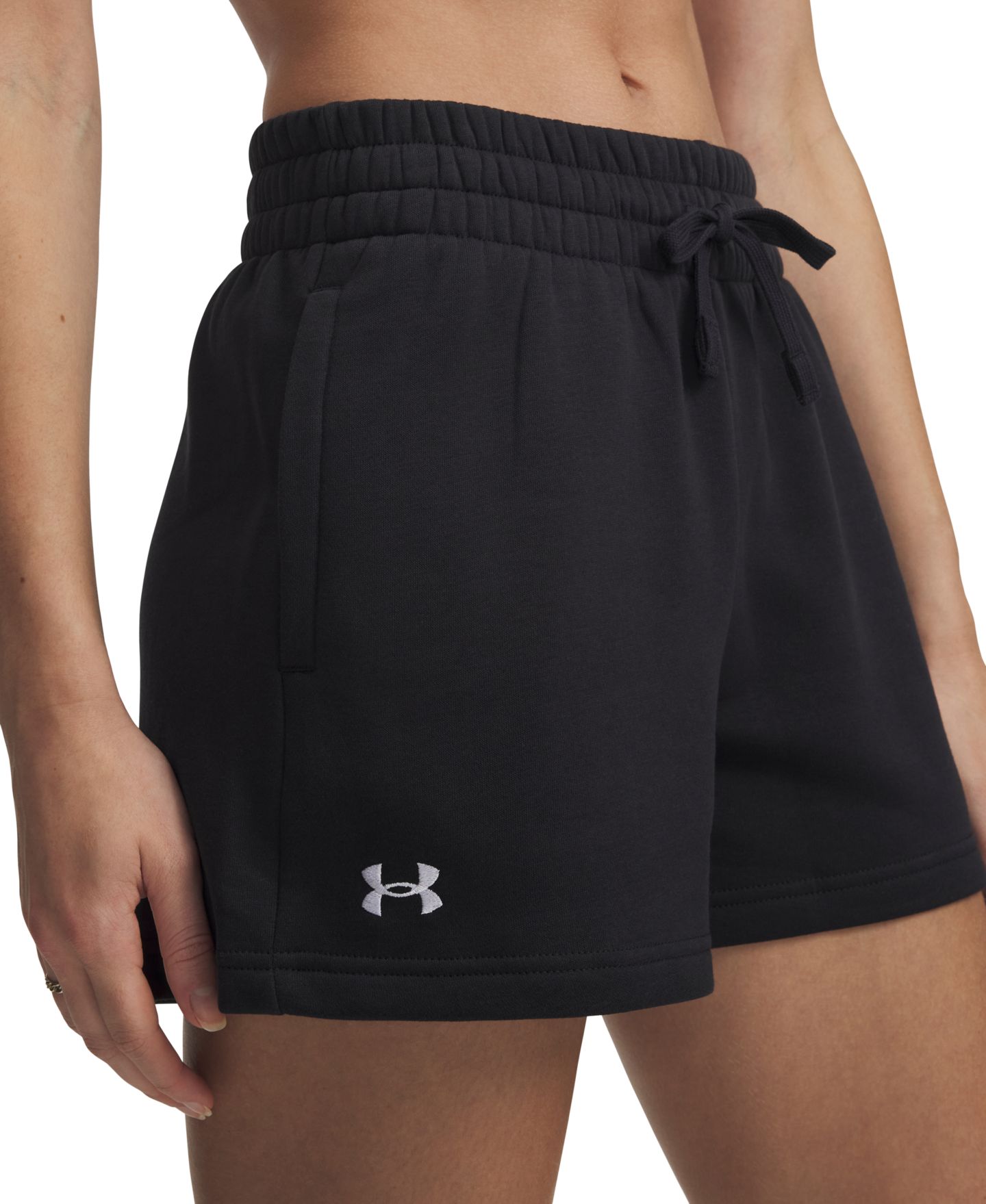 Женские шорты Under Armour Rival Fleece, цвет: Чёрный — фото 6