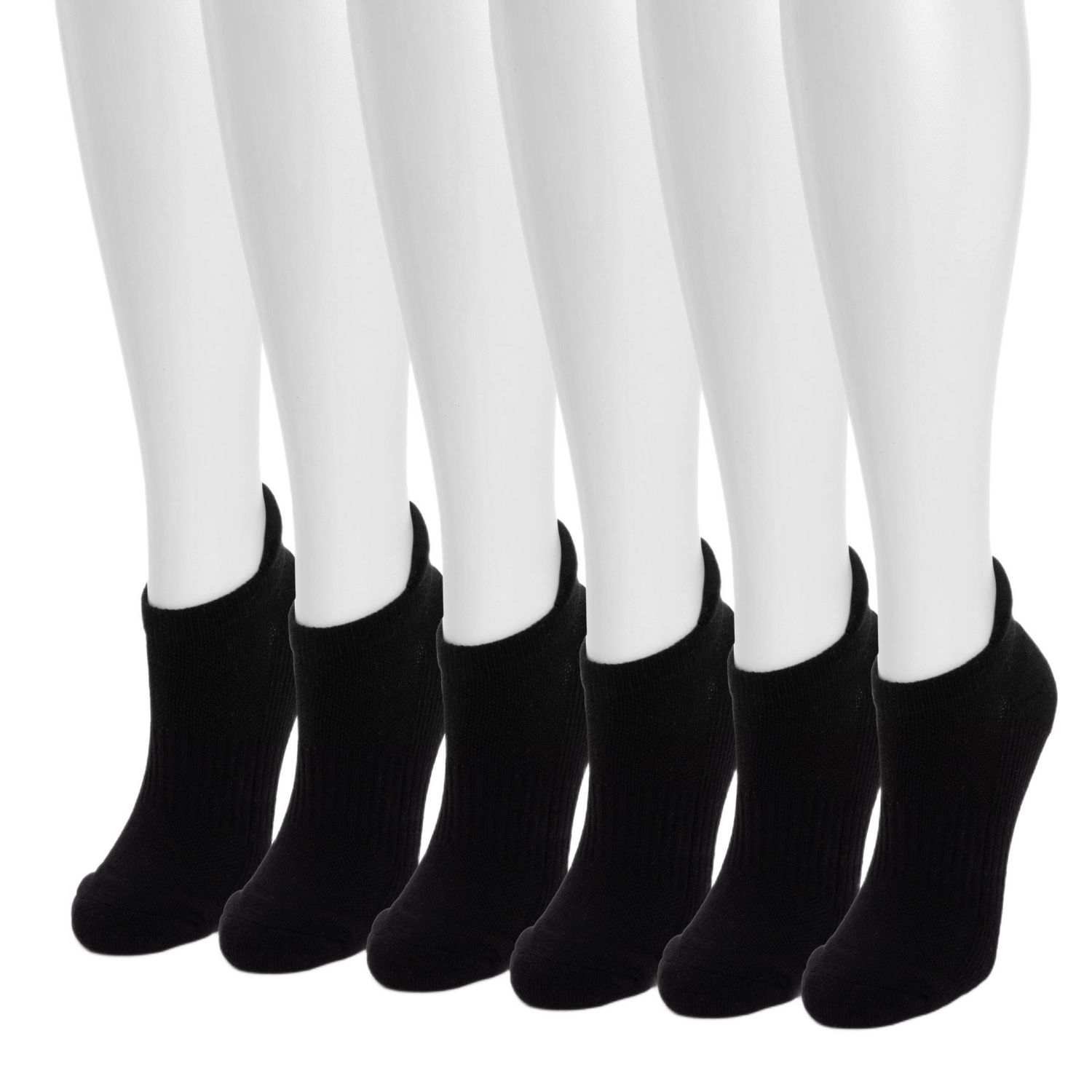 Women's Low Cut Ankle Compression Socks, 6 Pair Pack
