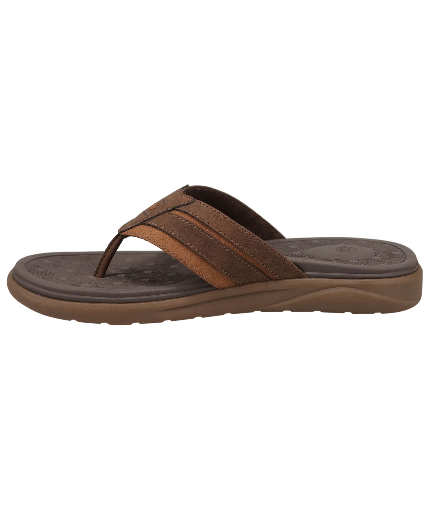 Мужские сандалии Dockers Cliff Casual Thong Flip-Flop, цвет: Тёмный коричневый — фото 6