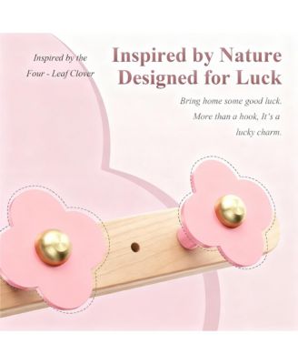 Wood Wall Hooks - Heavy Duty, 5 Pack